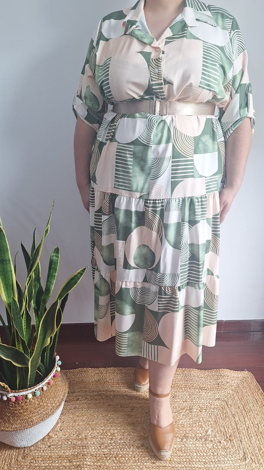 Vestido camisero cinturón 1 Vestido camisero cinturón
